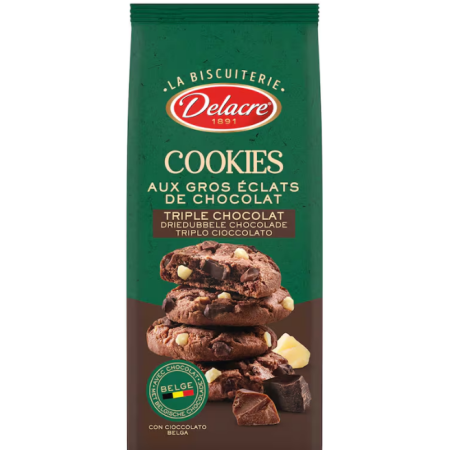 Delacre Cookie Triple chocolate 136 gr