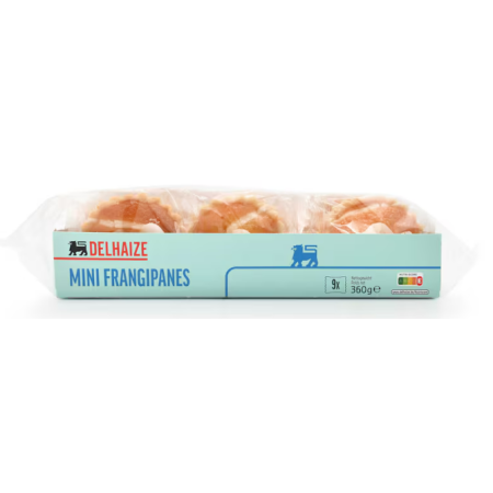 Delhaize Mini Frangipanes 9 Pieces 360 gr