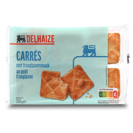 Delhaize Cookies Squares Frangipanes 6 x 46
