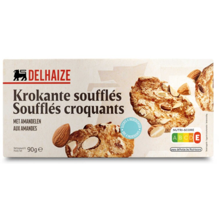 Delhaize Biscuits Soufflés Crunchy Almonds 90g