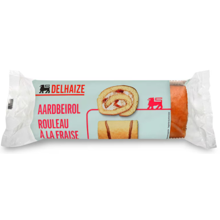 Delhaize Cake Strawberry Roll 300g