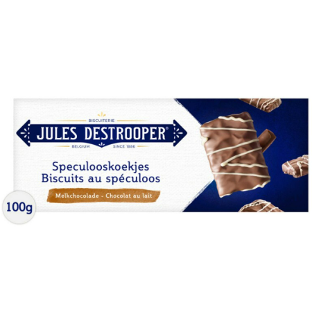 Jules Destrooper Speculoos Biscuits 100g Chocolate
