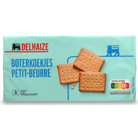 Delhaize Biscuits Petit Beurre 2 x 200g